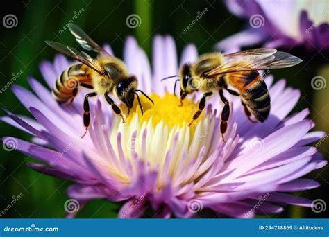 Bienen sammeln Nektar von Frühjahrsblüten