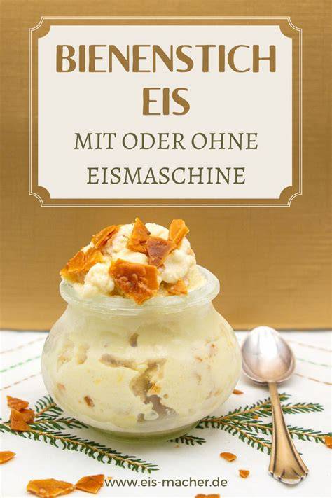 Bienenstich-Eis mit Mandeln und Crunch
