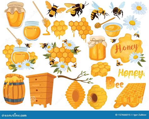 Bienenstock und Honigwaben
