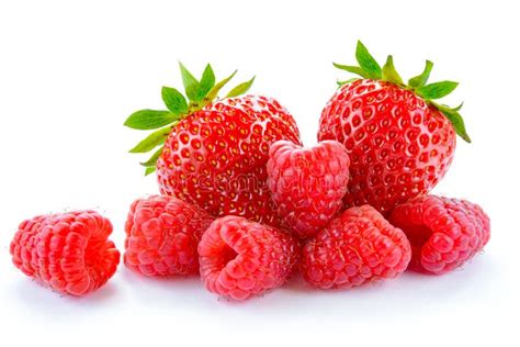 Bild: Auswahl von Erdbeeren, Himbeeren, Aprikosen - Rohwaren für GLÜCK