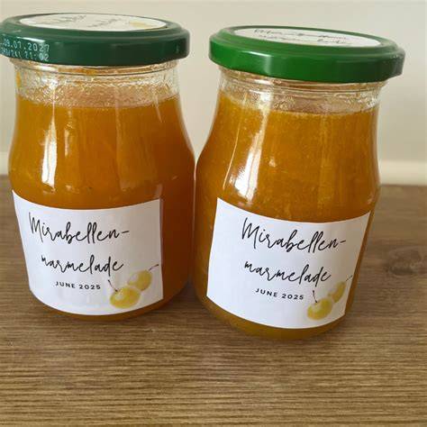 Bild: Endfertige Mirabellenmarmelade im Glas