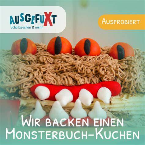 Bild: Monsterbuch-Kuchen in Aktion