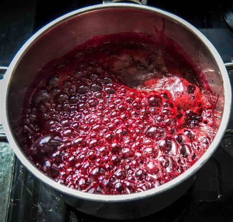 Bild: Vorgehensweise - Aroniasaft kochen, pürieren, sieben