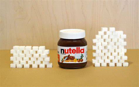 Bild: Würfelzucker-Anzahl in einem Nutella-Glas