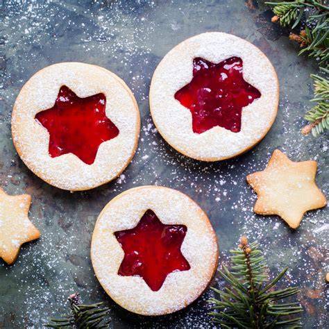 Bild: Weihnachtsplätzchen mit Glühwein-Gelee