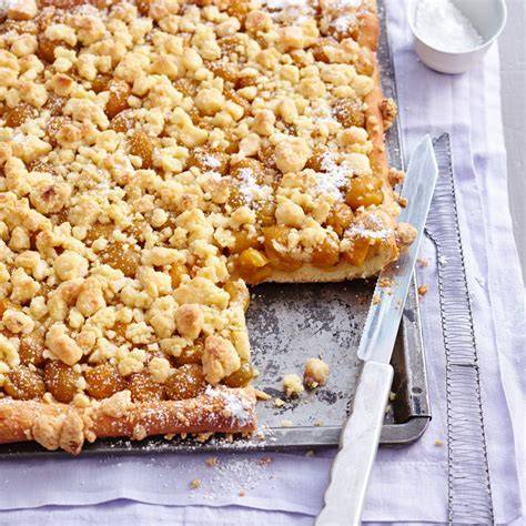 Bild von Mirabellenkuchen mit Vanille und Streuseln