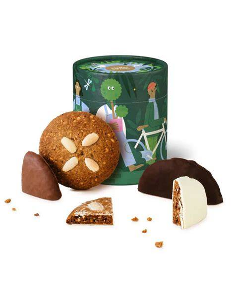 Bildmotiv: Dose mit gemischten Lebkuchen (Elisen, Männchen, Blechstücke), Portionskontrolle
