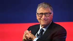Bill Gates nach dem Tortenwurf in Brüssel