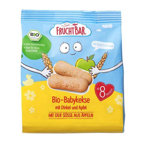 Bio Babykekse mit verschiedenen Geschmacksrichtungen