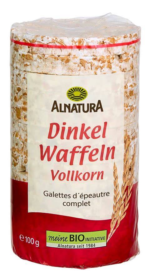 Bio Dinkelwaffel mit Nährwerttabelle