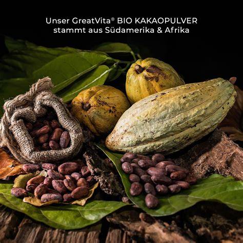 Bio-Bananen und Kakaopulver als Hauptzutaten