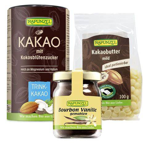 Bio-Bourbon-Vanille und Kakaobutter von Rapunzel - Produktdetails