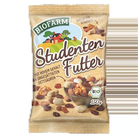 Bio-Studentenfutter-packung mit Qualitätskennzeichnung