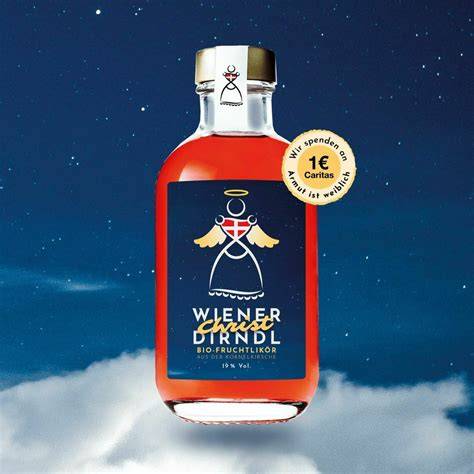 Bio-Tee Weihnachtsedition Flasche mit Weihnachtsmann-Design