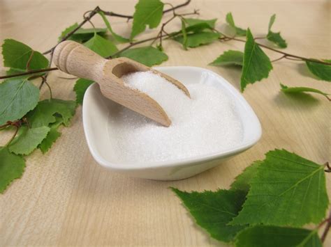 Birkenzucker in Schale, klassische Kuchen-Variationen mit Birkenzucker