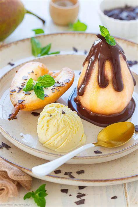 Birne Helene französisches Dessert