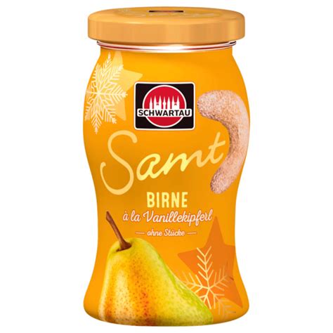 Birne Vanillekipferl Marmelade festlich dekoriert