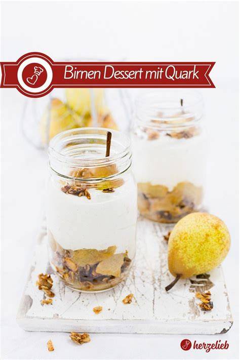 Birnen-Dessert mit Kardamom und Haferknusper