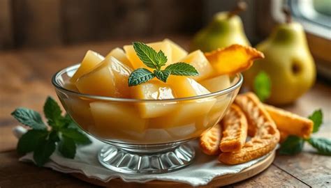 Birnenkompott als Dessert und Geschenkidee