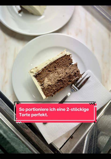 Biskuitboden gleichmäßig schneiden Schritt für Schritt Infografik