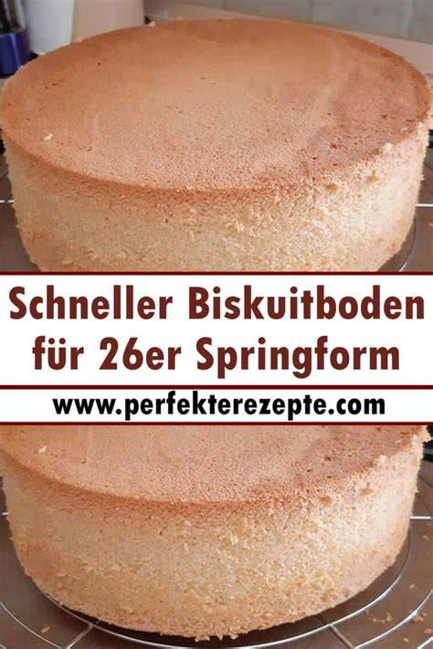 Biskuitboden in Springform und geschnittene Böden