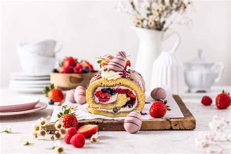 Biskuitrolle als perfektes Sommer-Dessert