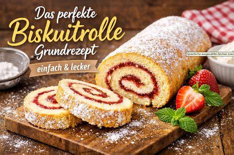 Biskuitrolle angeschnitten, Innenansicht und Textur