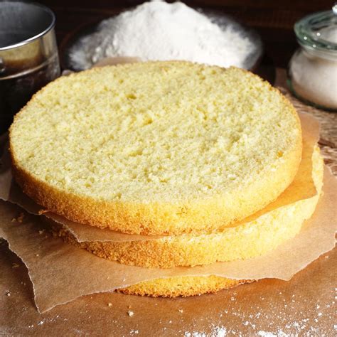 Biskuitteig, fertig gebacken
