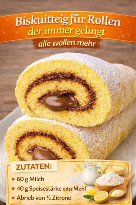 Biskuitteig richtig zubereiten und rollen