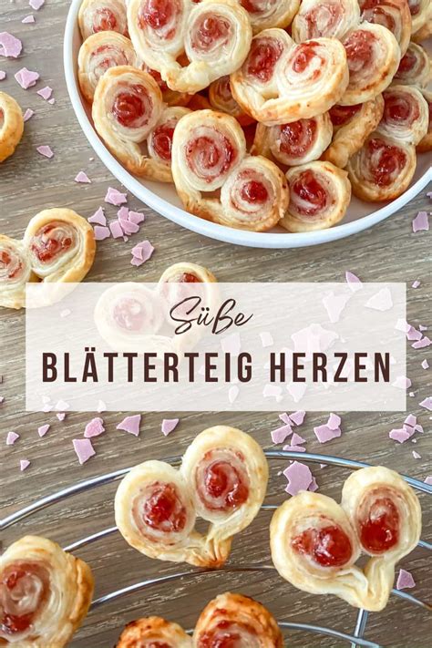 Blätterteig Herzen als Geschenkidee