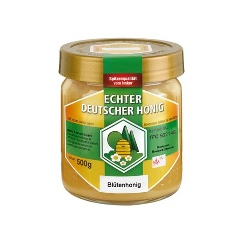 Blütenhonig im Glas - veganer Aufstrich auf Brot und Brötchen