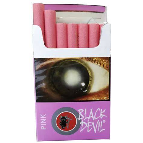 Black Devil Zigaretten - schwarzer und pinker Filter