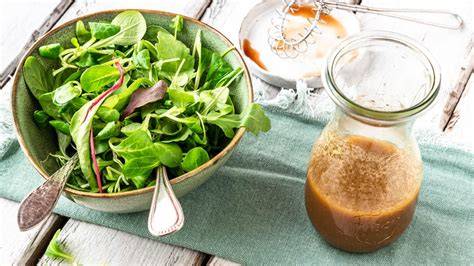 Blattsalat Zutaten und Dressing