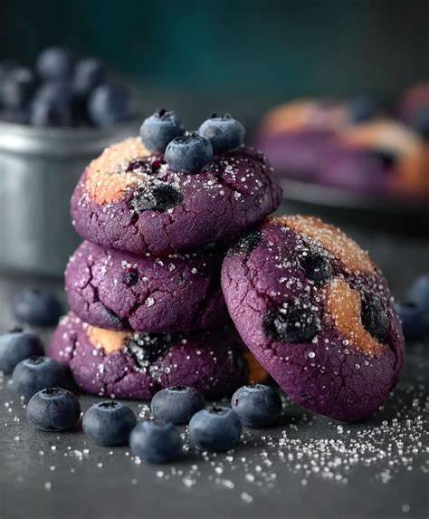 Blaubeer-Cookies mit Schokodrops