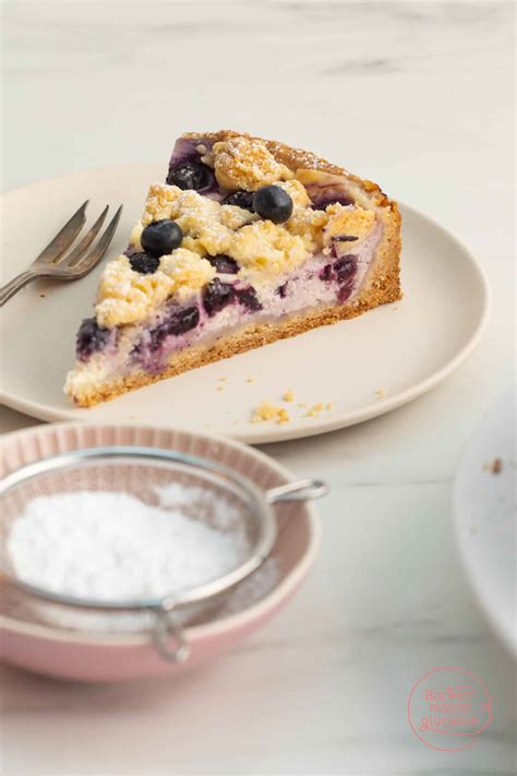 Blaubeer-Käsekuchen mit Oreo-Streuseln - Backzeit und Kühlzeit