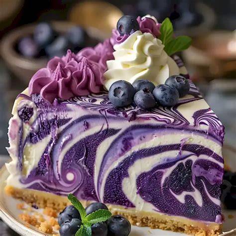 Blaubeer-Zitronen-Torte mit weißer Schokolade
