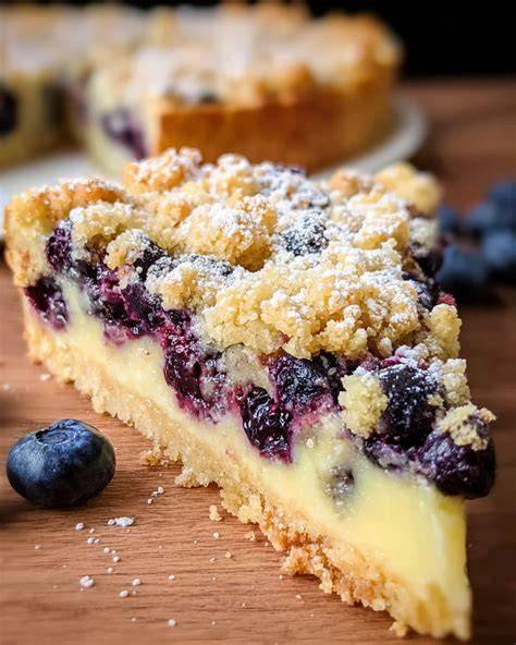 Blaubeerkuchen - perfekte Konsistenz und Schnitt