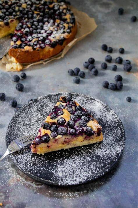 Blaubeerkuchen als raffinierte Creme-Torte
