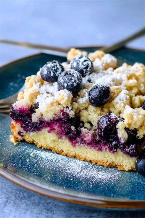 Blaubeerkuchen mit Streuseln