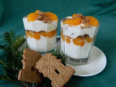 Bleckuchen: Quark-Sahne mit Mandarinen, Spekulatius obenauf