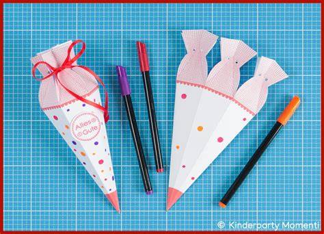 Bleistiftkuchen und Mini-Schultüten als weitere Einschulungs-Inspiration