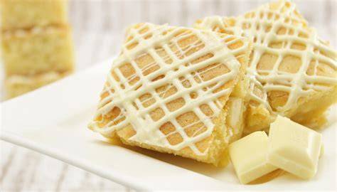 Blondies mit weißer Schokolade