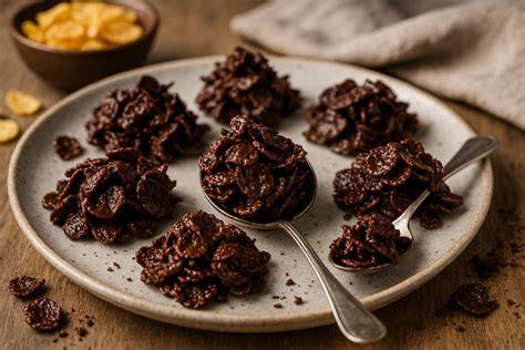 Boden-Varianten: No-Bake mit Cornflakes und Kuvertüre