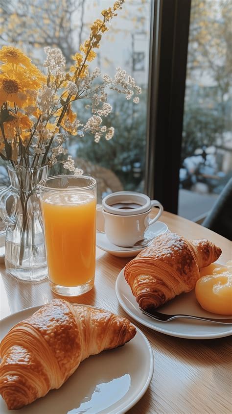 Boulangerie Fenster mit Croissants und Escargots