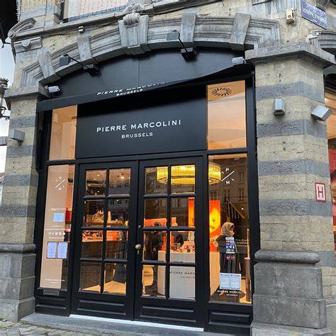 Boutique von Pierre Marcolini am Place du Grand Sablon in Brüssel