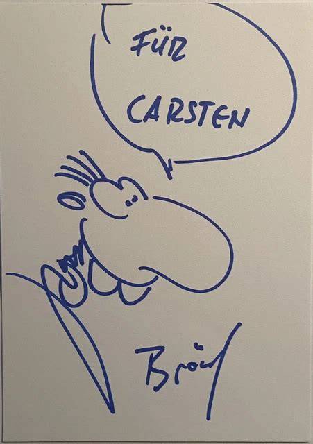 Brösel signiert Neuauflagen von Werner-Bänden auf einer Veranstaltung