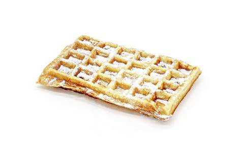 Brüsseler Waffel mit Beeren und Puderzucker