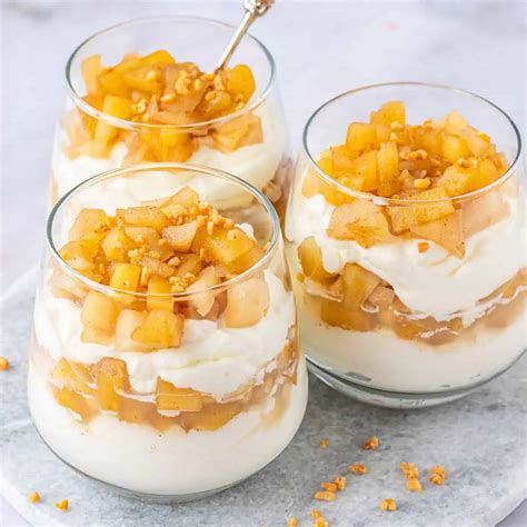 Bratapfel Schichtdessert im Glas
