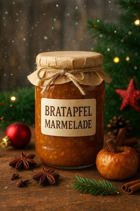 Bratapfel-Marmelade im Glas