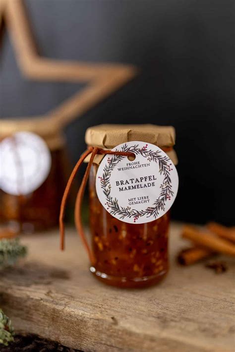 Bratapfel-Marmelade in Weckgläsern